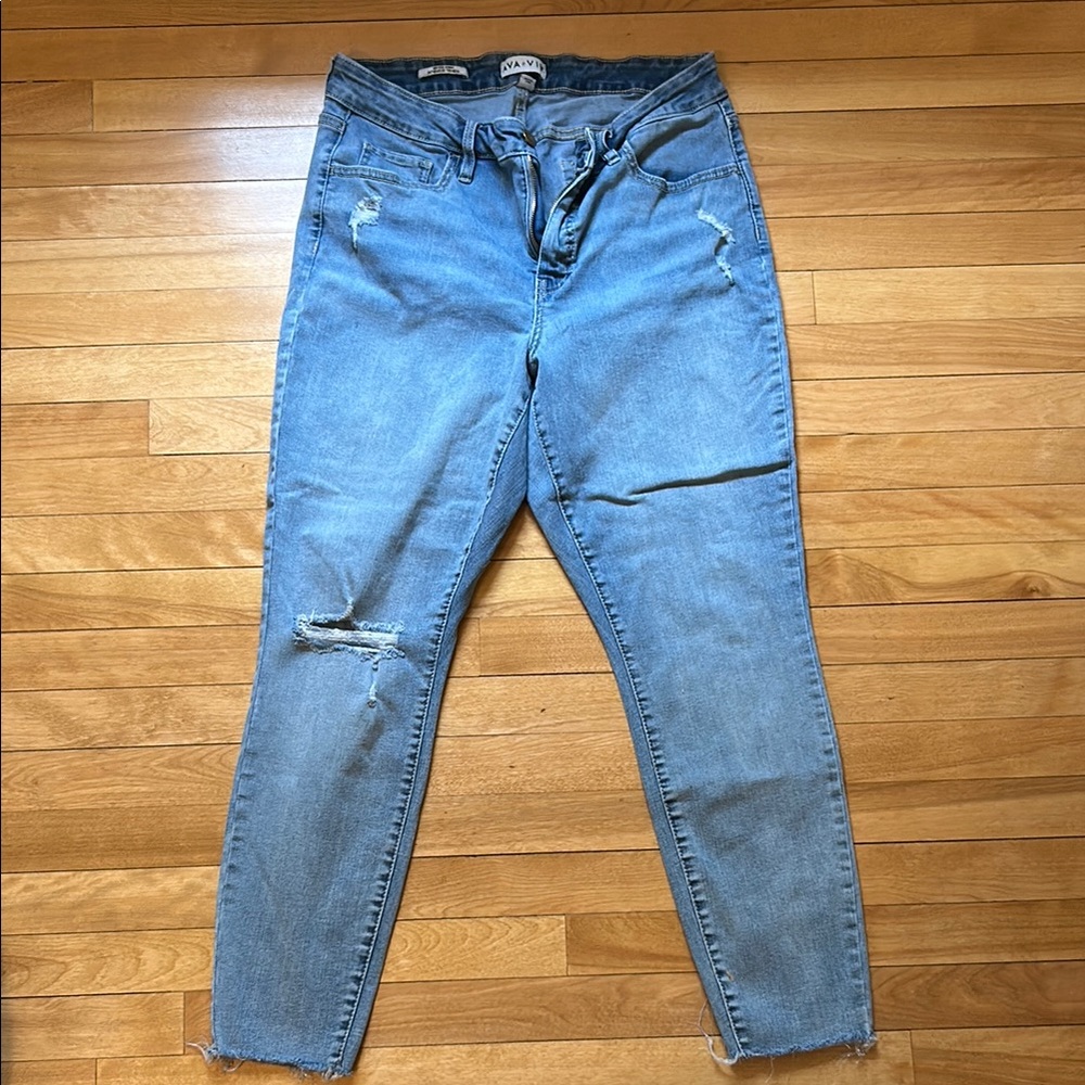 Ava & Viv Blue Ankle Cropped Jeans